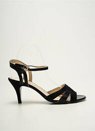 Sandale/pantofi decupați închidere cu bride toc de 7 la 9 cm negru PETER KAISER femme