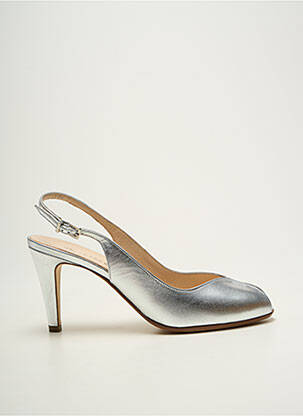 Pantofi cu toc argintiu PETER KAISER femeie