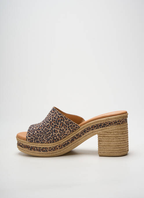 Mulete/Saboți bej EMMA femeie