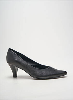 Pantofi cu toc țesătură satinată toc de 4 la 6 cm negru XAVIER DANAUD femeie