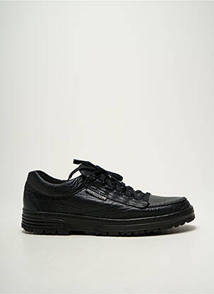 Adidași material neted vârf rotund negru MEPHISTO bărbat