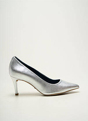 Pantofi cu toc argintiu XAVIER DANAUD femeie