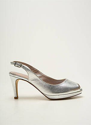 Pantofi cu toc argintiu MARIAN femeie