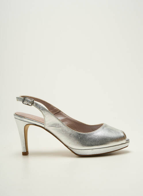 Pantofi cu toc argintiu MARIAN femeie