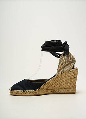 Espadrile închidere cu șireturi toc de 7 la 9 cm negru TONI PONS femeie