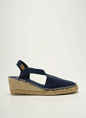 Espadrile toc platformă toc de 4 la 6 cm albastru TONI PONS femeie