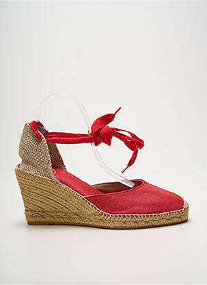 Espadrile închidere cu șireturi toc de 7 la 9 cm roșu TONI PONS femeie