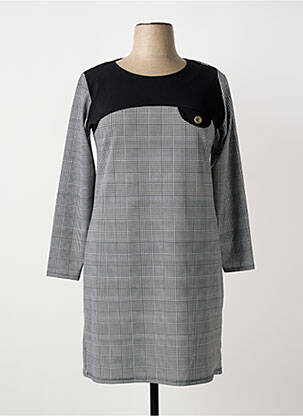 Rochie midi mâneci lungi mâneci lungi negru GALMALLA femme