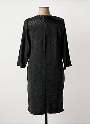 Rochie midi mâneci 3/4 mâneci 3/4 gri GUY DUBOUIS femeie