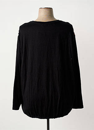 Tricou imprimeu fantezie mâneci lungi negru BARBARA LEBEK femeie
