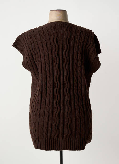 Vestă cu mâneci scurte maro MINO MORA femeie