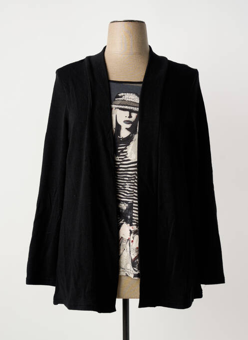 Top elasticitate mâneci lungi negru GUY DUBOUIS femme