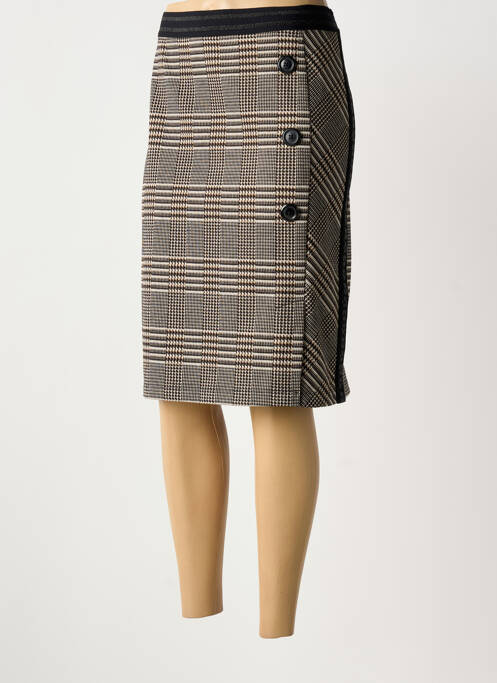 Fustă midi elasticitate negru BARBARA LEBEK femme