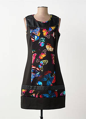 Rochie scurtă fără mâneci fără mâneci negru GUY DUBOUIS femeie