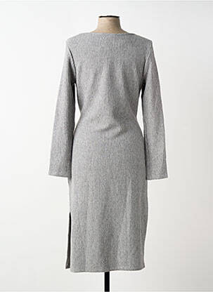 Rochie midi mâneci lungi mâneci lungi gri FRANK LYMAN femeie