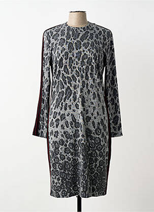 Rochie midi mâneci lungi mâneci lungi gri BARBARA LEBEK femeie