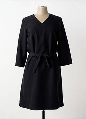 Rochie midi mâneci 3/4 mâneci 3/4 negru GEVANA femeie