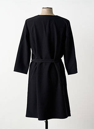 Rochie midi mâneci 3/4 mâneci 3/4 negru GEVANA femeie