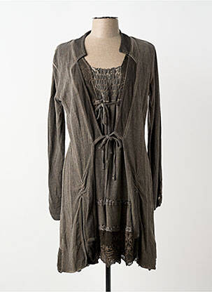 Rochie scurtă maro FRED SABATIER femeie