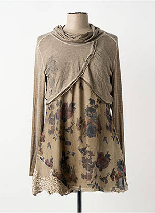 Rochie scurtă maro FRED SABATIER femeie