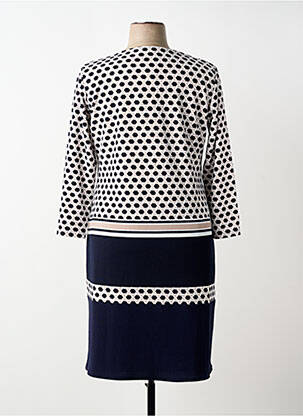 Rochie midi mâneci 3/4 mâneci 3/4 albastru GEVANA femeie