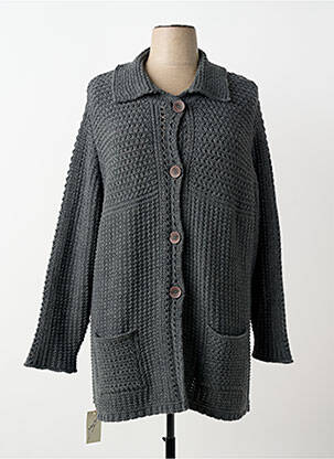 Vestă cu mâneci lungi gri MINO MORA femeie