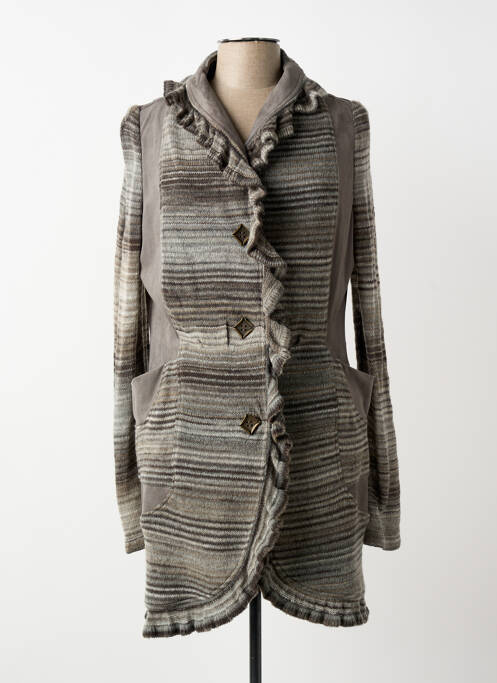 Vestă cu mâneci lungi gri QUATTRO femeie