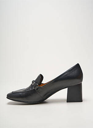 Mocasini pătrat toc de 7 la 9 cm negru CAPRICE femeie