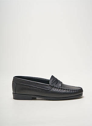 Mocasini material neted toc plat până la 3 cm negru J.METAYER femeie