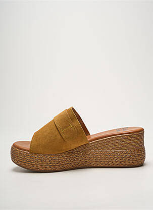 Mulete/saboți vârf deschis toc de 7 la 9 cm maro STUDIO SCARPE femeie