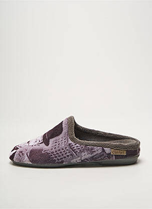 Papuci/pantofi de casă vârf rotund vârf rotund gri LA MAISON DE L'ESPADRILLE unisex
