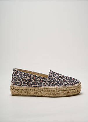 Espadrile vârf rotund toc de 4 la 6 cm bej LA MAISON DE L'ESPADRILLE femeie