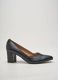 Pantofi cu toc țesătură satinată toc de 7 la 9 cm negru COR BY ANDY femme