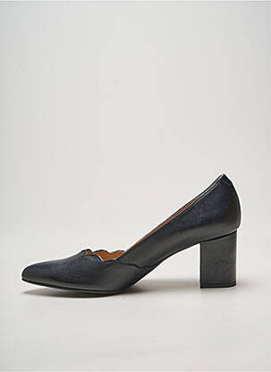 Pantofi cu toc țesătură satinată toc de 7 la 9 cm negru COR BY ANDY femeie