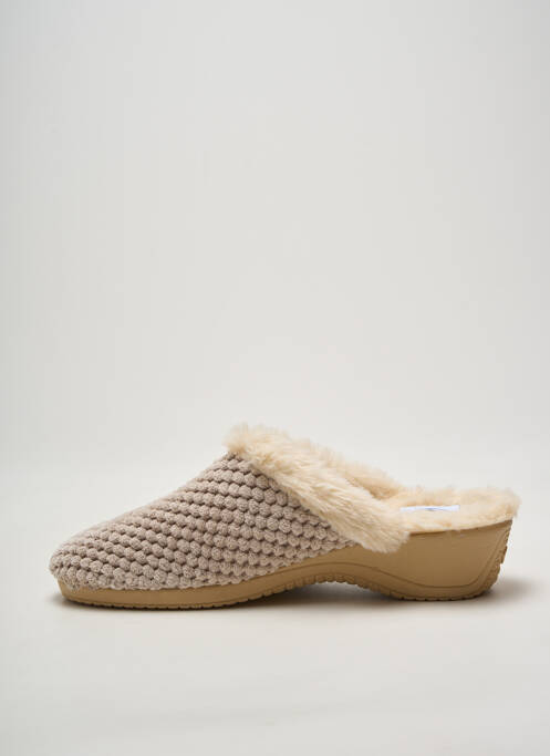 Papuci/Pantofi de casă bej LA BANDE À MICH' femeie