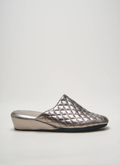 Papuci/Pantofi de casă argintiu SEMELFLEX femeie