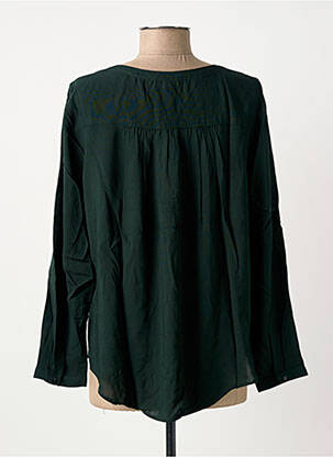 Bluză țesătură poplin mâneci lungi verde STREET ONE femeie