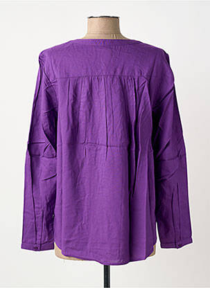 Bluză țesătură poplin mâneci lungi violet STREET ONE femeie