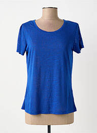 Tricou elasticitate mâneci scurte albastru SCHOOL RAG femeie