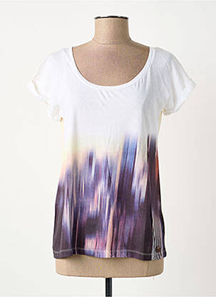 Tricou imprimeu fantezie mâneci scurte alb LEE femeie