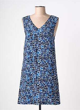 Rochie midi imprimeu floral fără mâneci albastru MOLLY BRACKEN femeie