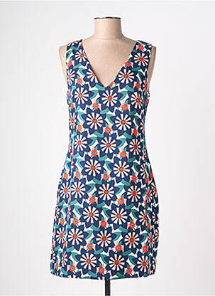 Rochie midi imprimeu floral fără mâneci albastru MOLLY BRACKEN femeie