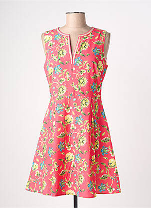 Rochie midi imprimeu floral fără mâneci roz MOLLY BRACKEN femeie