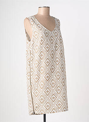 Rochie midi bej SCHOOL RAG femeie