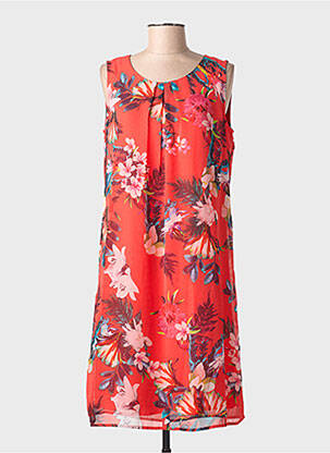 Rochie midi imprimeu floral fără mâneci roșu STREET ONE femeie