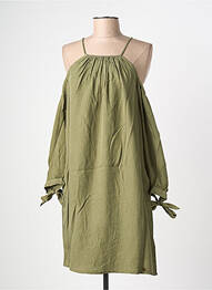 Rochie midi mâneci lungi mâneci lungi verde SUPERDRY femeie