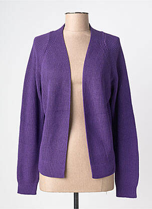 Vestă cu mâneci lungi guler șal violet GEISHA femeie
