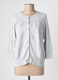 Vestă cu mâneci lungi elasticitate gri COQUELICOT femme