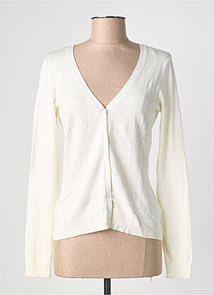 Vestă cu mâneci lungi bej FOLIA femeie