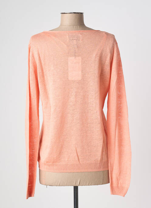 Pulover guler în v mâneci lungi roz SCHOOL RAG femme